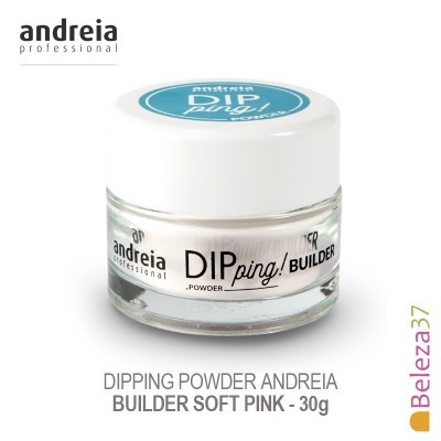 Frasco de pó para unhas andreia professional DIP ping! Builder Soft Pink 30g