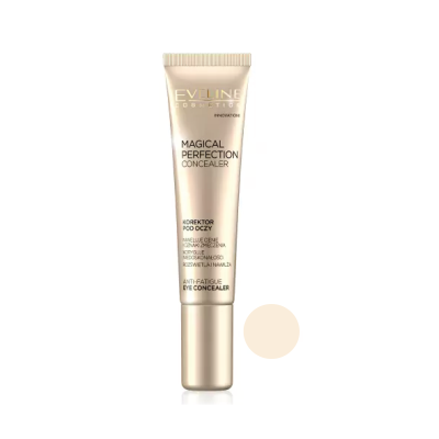 Tubo de corretor anti-olheiras dourado da EVELINE COSMETICS