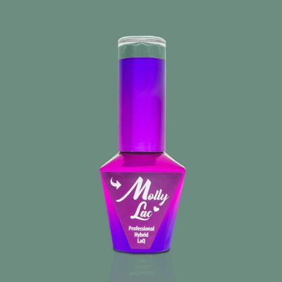 Frasco de verniz unhas híbrido Molly Lac roxo e rosa