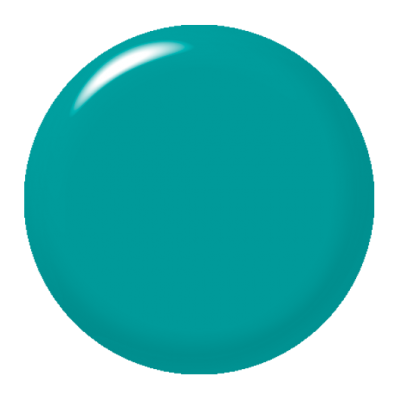 Esfera azul turquesa brilhante sobre fundo branco