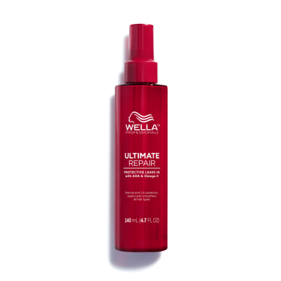 Frasco vermelho de pulverizador Wella Ultimate Repair 140 ml
