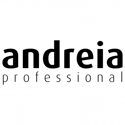 Logótipo da marca andreia professional em preto sobre fundo branco