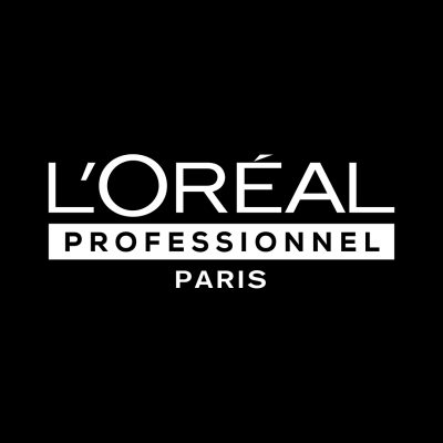 Logótipo preto e branco da L'Oréal Professionnel Paris