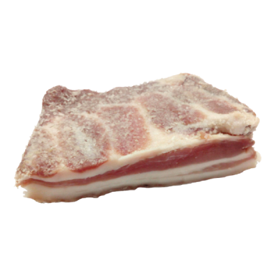 Pedaço de toucinho fumado