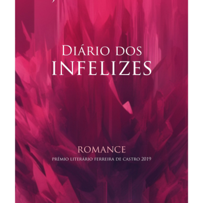 Capa de livro cor-de-rosa com texto em branco