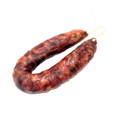 Chouriço artesanal secado pendurado