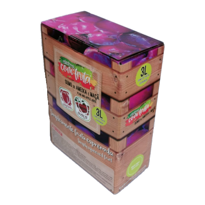 Embalagem de sumo de ananás e maçã 3 litros