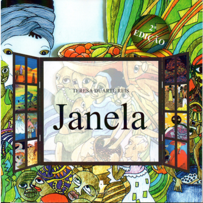 Capa de livro colorida com texto Janela de Teresa Duarte Reis e selo 2ª Edição