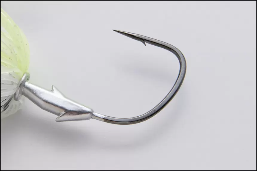 Keitech RumBlade Jig Anzol de pesca metálico com estrutura amarela translúcida