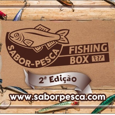 Publicidade de caixa de pesca com iscos coloridos