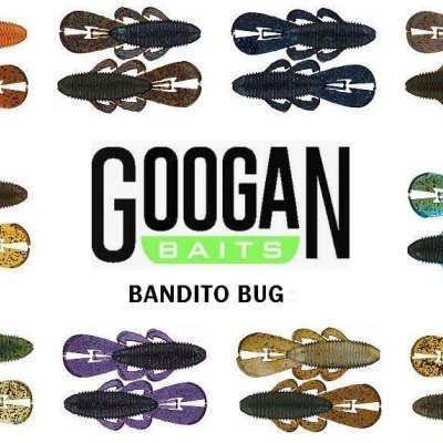 Iscos de pesca GOOGAN BAITS BANDITO BUG de várias cores e padrões