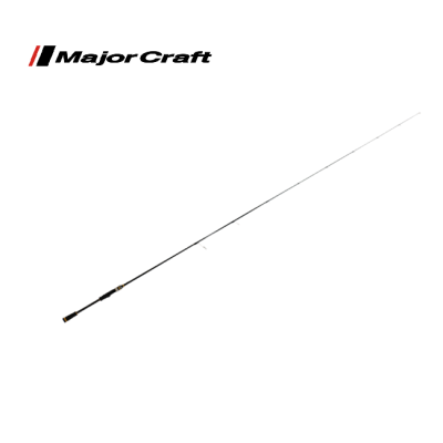 Vara de pesca Major Craft com cabo preto e detalhes dourados