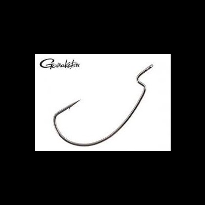 Anzol de pesca metálico prateado da marca Gamakatsu