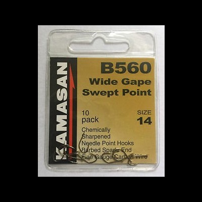 Embalagem de anzóis Kamasan B560 tamanho 14 com 10 unidades