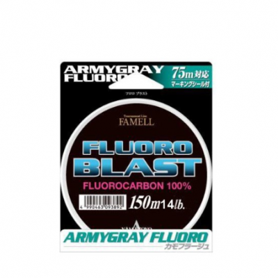 Embalagem de linha de pesca FLUORO BLAST 150 m 14 lb