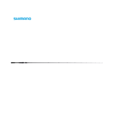 Vara de pesca preta da marca SHIMANO