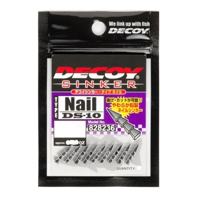 Pacote de anzóis de pesca DECOY SHINKER Nail DS-10