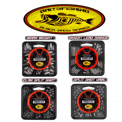 Conjuntos de pesos para pesca BaitsFishing EL Rock Bass em embalagens plásticas