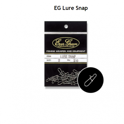 Pacote de ganchos de pesca metálicos prateados Ever Green Lure Snap, tamanho 2, 20 unidades