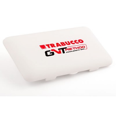 Estojo branco em plástico com texto vermelho e preto Trabucco GNT Method