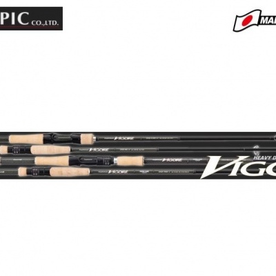 varas de pesca pretas e bege com punhos de cortiça