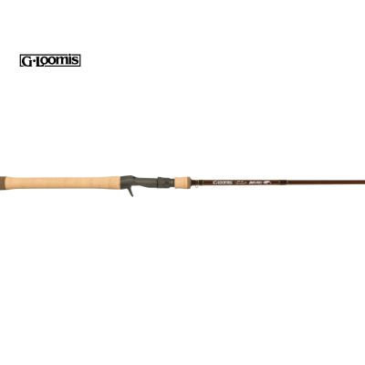 Vara de pesca G•LOOMIS com cabo em cortiça e haste marrom