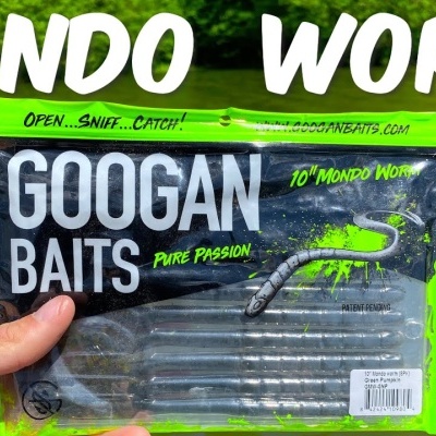 Pacote de iscas de pesca GOOGAN BAITS com iscas artificiais transparentes com detalhes verdes