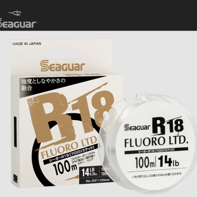Linha de pesca Seaguar R18 Fluoro LTD embalada