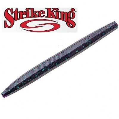 Isca artificial Strike King cinza com pontos azuis para pesca