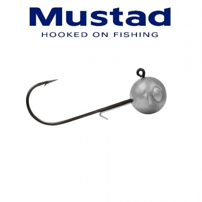 Anzol de pesca Mustad com cabeça de chumbo e gancho preto