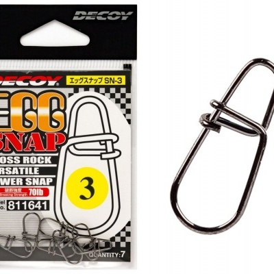 Conjunto de fechos de pesca DECOY EGG SNAP SN-3 em embalagem