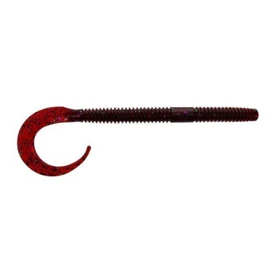 Isca artificial preta e vermelha para pesca