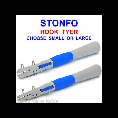 Dois extratores de anzóis STONFO HOOK TYER com cabo cinzento e azul