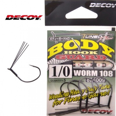 Gancho de pesca DECOY BODY HOOK GUARD tamanho 1/0 embalado