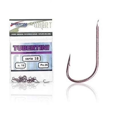 Pacote de anzóis TUBERTINI serie 18 e anzol metálico