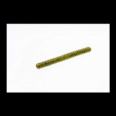 Bilboque em metal dourado helicoidal sobre fundo branco