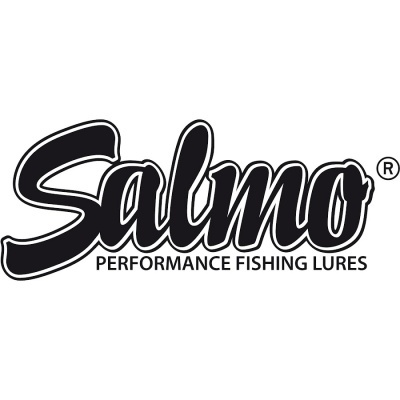 Logotipo da marca Salmo com texto 'PERFORMANCE FISHING LURES'