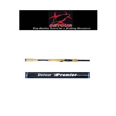 Cana de pesca Detour Premier com tubo de proteção azul