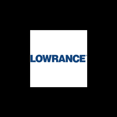 Logótipo da marca LOWRANCE em azul