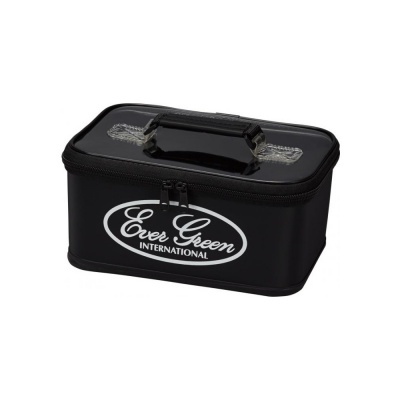 Mala de transporte preta Ever Green International com pega e fecho de correr