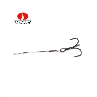 Anzol triplo de metal com linha e logotipo VMC