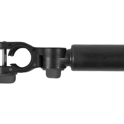 Suporte ajustável preto para microfone ou luz com parafuso de fixação