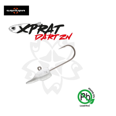 anzol de pesca com cabeça de chumbo 7g em fundo branco