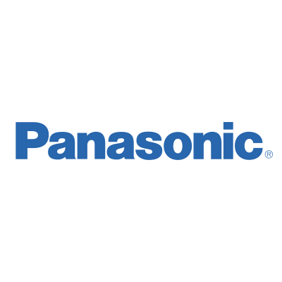 Logótipo da Panasonic em azul sobre fundo branco
