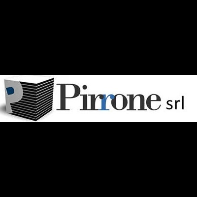 Logótipo Pirrone srl com cubo tridimensional preto e texto