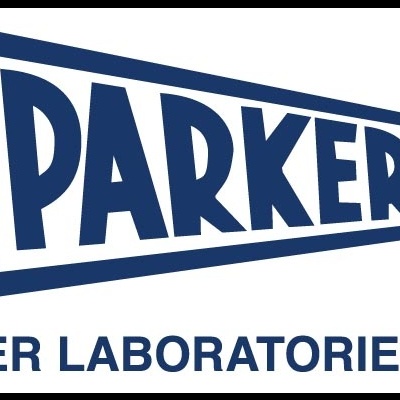 Logótipo da marca PARKER com texto PARKER LABORATORIES, INC.