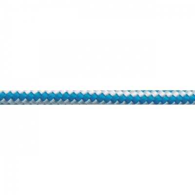 Corda trançada azul, branca e cinza com padrão diagonal