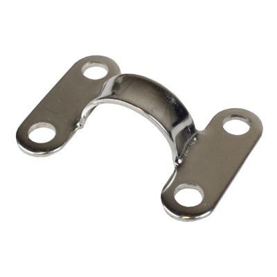 Suporte metálico cromado com três orifícios