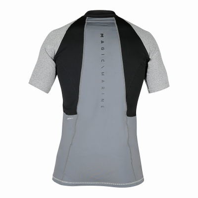 Camiseta desportiva Magic Marine cinzenta e preta