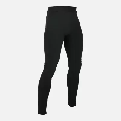 Leggings pretas de cintura alta sobre fundo branco